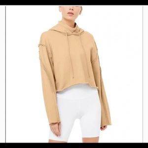 ALO yoga effortless crop hoodie